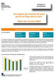 Les loyers du parc privé en Pays de la Loire – Bilan 2020 | DIRECTION REGIONALE DE L'ENVIRONNEMENT, DE L'AMENAGEMENT ET DU LOGEMENT PAYS DE LA LOIRE