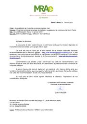 Projet de centre de recyclage de batteries usagées (avis délibérée de la MRAe de La Réunion) - Commune de Saint-Pierre | MISSION REGIONALE D'AUTORITE ENVIRONNEMENTALE LA REUNION. Autorité environnementale