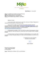 Projet de révision du PLU SALAZIE ((avis délibéré de la MRAe de La Réunion) - Commune de Salazie | MISSION REGIONALE D'AUTORITE ENVIRONNEMENTALE LA REUNION. Autorité environnementale