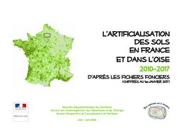 L'artificialisation des sols en France et dans l'Oise 2010-2017 d'après les fichiers fonciers | DIRECTION DEPARTEMENTALE DES TERRITOIRES DE L'OISE