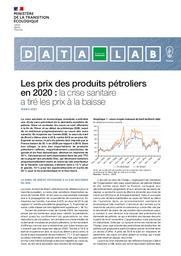 Les prix des produits pétroliers en 2020 : la crise sanitaire a tiré les prix à la baisse. | FOUSSARD Alexis