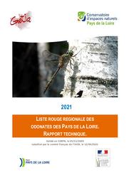 Liste rouge régionale des odonates des Pays de la Loire. Rapport technique. | GRETIA