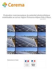 Évaluation macroscopique du potentiel photovoltaïque mobilisable au sol en région Provence-Alpes-Côte d’Azur | CEREMA Direction Territoriale Méditerrannée