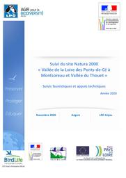 Suivi du site Natura 2000 « Vallée de la Loire des Ponts-de-Cé à Montsoreau et Vallée du Thouet ». Suivis faunistiques et appuis techniques. Année 2020. | LPO ANJOU