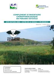 Complément d'inventaire chiroptérologique en période estivale - Site Natura 2000 "Gites de la Sioule" FR8302013 | NEAU Anaëlle