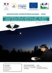 Inventaire chiroptérique 2020 - Entetés boisées du site Natura 2000 FR8301036 "Vallées et coteaux thermophiles du nord de Clermont-Ferrand" | NEAU Anaëlle