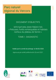 Document d'Objectifs Site Natura 2000 FR8201745 "Pelouses, forêts remarquables et habitats rocheux du plateau de Sornin" | PARC NATUREL REGIONAL DU VERCORS