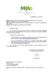 Modification n°1 du PLU (décision de la MRAe de La Réunion après examen au cas par cas)) - Commune de Trois-Bassins | MISSION REGIONALE D'AUTORITE ENVIRONNEMENTALE LA REUNION. Autorité environnementale