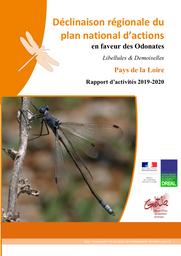 Plan national d'actions en faveur des odonates - déclinaison en Pays de la Loire. Rapport d'activités, années 2019-2020 | CHERPITEL Thomas