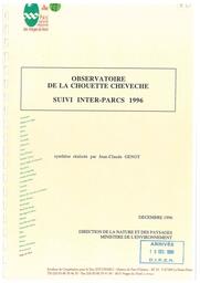 Observatoire de la chouette chevêche : suivi inter par 1996 | GENOT Jean-Claude. Acteur