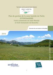 Plan de gestion de la zone humide de Flotte (070NFdm0008) - Forêt communale de Saint Martial et forêt domaniale de Bonnefoi | GAILLARD-TURC Anne-Lise
