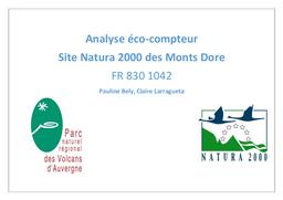 Analyse éco-compteur - Site Natura 2000 des Monts Dore FR8301042 | BELY Pauline