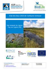 Etat des lieux 2020 de l'avifaune nicheuse - Site restauré du Lignon - Fay sur Lignon | BOURSANGE (Sabine)