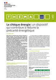 Le chèque énergie : un dispositif qui contribue à réduire la précarité énergétique. | CLEMENT Mathilde
