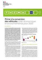 Prime à la conversion des véhicules : bilan économique et environnemental pour 2020 | CULIOLI Pauline