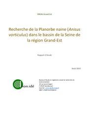 Recherche de la planorbe naine (Anisus vorticulus) dans le bassin de la Seine de la Région Grand Est | DIRECTION REGIONALE DE L'ENVIRONNEMENT, DE L'AMENAGEMENT ET DU LOGEMENT GRAND-EST. Auteur