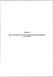 L'impact des transports sur la consommation énergétique et la pollution atmosphérique. Diagnostic du système d'information statistique et recommandations. | CHENE (A)