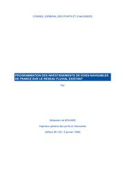 Programmation des investissements de Voies navigables de France sur le réseau existant. Rapport. Annexes (Edition papier). | BOUARD S de