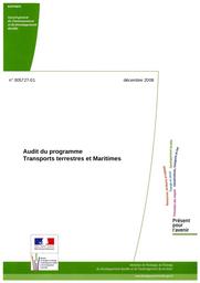 Audit du programme transports terrestres et maritimes. Affaire n° 005727-01. | DURANTHON JP