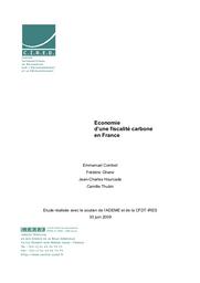 Economie d'une fiscalité carbone en France. | COMBET (E)