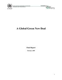 A global green new deal. Final report. | NATIONS UNIES Programme des Nations Unies pour l'environnement