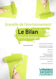 Grenelle de l'environnement : le bilan climat-énergie. | LOUCHARD (O)