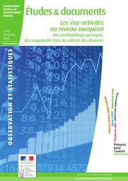 Les éco-activités au niveau européen. Une méthode partagée, des singularités dans la collecte des données. | TACHFINT (K)