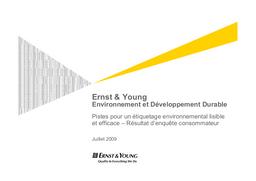 Pistes pour un étiquetage environnemental lisible et efficace - Résultat d'enquête consommateur. | ERNST ET YOUNG