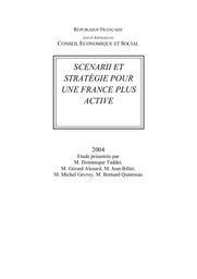 Scenarii et stratégie pour une France plus active. | ALEZARD (G)