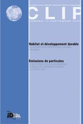 Emissions de particules. Etude prospective sur les émissions de particules primaires en France à l'horizon 2030. | BRIGNON JM