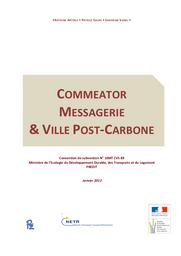 Commeator Messagerie et Ville post-carbone. 6 octobre 2011. | ARTOUS (Antoine)
