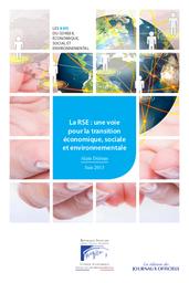 La RSE : une voie pour la transition économique, sociale et environnementale. | DELMAS (A)