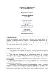 Créateurs de Drôme. Rapport final de synthèse (avril 2012) + 13 annexes. | BOULEAU Gabrielle