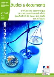 [L']efficacité économique et environnementale de la production de porcs sur paille (en Bretagne). | DEVIENNE (S)