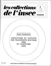 Structure et activité des transports routiers (1965) et maritimes (1967). | NORADOUNGUIAN (G)