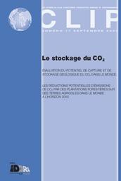 Le stockage du CO2. - Evaluation du potentiel de capture et de stockage géologique du CO2 dans le monde. - Les réductions potentielles d'émissions de CO2 par des plantations forestières sur des terres agricoles dans dans le monde à l'horizon 2050. | CLUB D'INGENIERIE PROSPECTIVE ENERGIE ENVIRONNEMENT