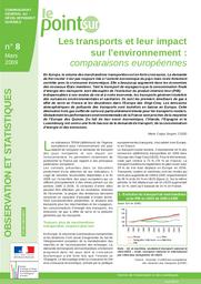 Les transports et leur impact sur l'environnement : comparaisons européennes. | CUGNY SEGUIN M.