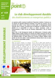 Le club développement durable des établissements et entreprises publics. | DIDIER PEROT (S)