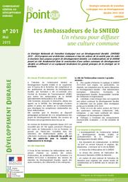 [Les] Ambassadeurs de la SNTEDD (Stratégie Nationale de Transition Écologique vers un Développement Durable 2015-2020). Un réseau pour diffuser une culture commune. | DIDIER PEROT (S)