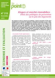 Risques et marchés immobiliers. Effets des politiques de prévention sur le prix des logements. | MAUROUX (A)