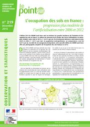 [L']occupation des sols en France : progression plus modérée de l'artificialisation entre 2006 et 2012. | JANVIER (F)