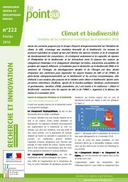 Climat et biodiversité. Synthèse de la conférence scientifique du 6 novembre 2014. | SOUBELET (H)
