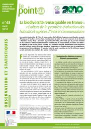 La biodiversité remarquable en France : résultats de la première évaluation des habitats et espèces d'intérêt communautaire. | BENSETTITI (F)