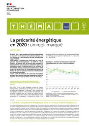 La précarité énergétique en 2020 : un repli marqué | BOUHALLI Hana