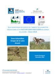 Suivi scientifique des espèces de l'Annexe I de la Directive Oiseaux dans le sitee Natura 2000 FR8312009 des gorges de la Loire - année 2018 | CHASTAGNOL (Franck)