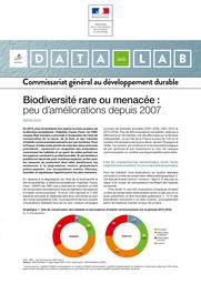 Biodiversité rare ou menacée : peu d'améliorations depuis 2007.DATALAB Essentiel n° 207 - mars 2020. | COULMIN Anthony