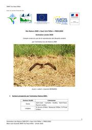 Site Natura 2000 "Haut Val d'Allier" FR8312002 Animation année 2020 - Compte-rendu du suivi de la reproduction des Busards Cendrés | SMAT du Haut-Allier