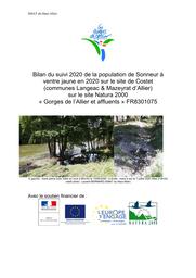 Bilan de la recherche de Sonneur à ventre jaune en 2020 sur le site de Costet (communes Lqangeac et Mazeyrat d'Allier) sur le site Natura 2000 "Gorges de l'Allier et affluents" FR8301075 | BERNARD (Laurent)