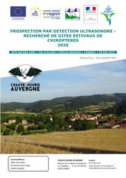 Prospection par détection ultra sonore - recherche de gîtes estivaux de chiroptères 2020 - site natura 2000 '"Val d'Allier - Vieille brioude - langeac" FR8301074 | MARATRAT Katy