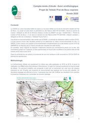 Compte-rendu d'étude - Suivi ornithologique - Projet de téléski Prat de Bouc express - année 2020 | PARC NATUREL REGIONAL DES VOLCANS D'AUVERGNE